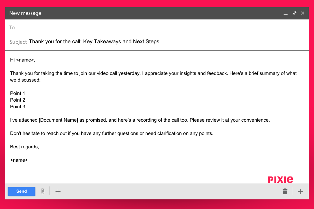 10. Video Call Follow-Up Email Template